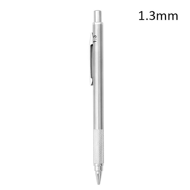 2B металлический механический карандаш 0,5/0,7/0,9/1,3/2,0 мм автоматическая ручка художественный карандаш для рисования офис школьные принадлежности канцелярские принадлежности