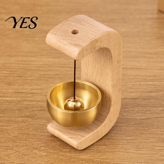 No Paste Doorbell Entry Doorbell, Magnetic Hanging Bell, Solid Wood Metal Wind Chime, Crisp Hangable Sound Door Chime for Home Shop Studio Doors