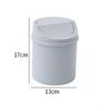Bedroom with Cover Trash Garbage Can Small Trash Can Mini Desktop Bin Desk Dustbin