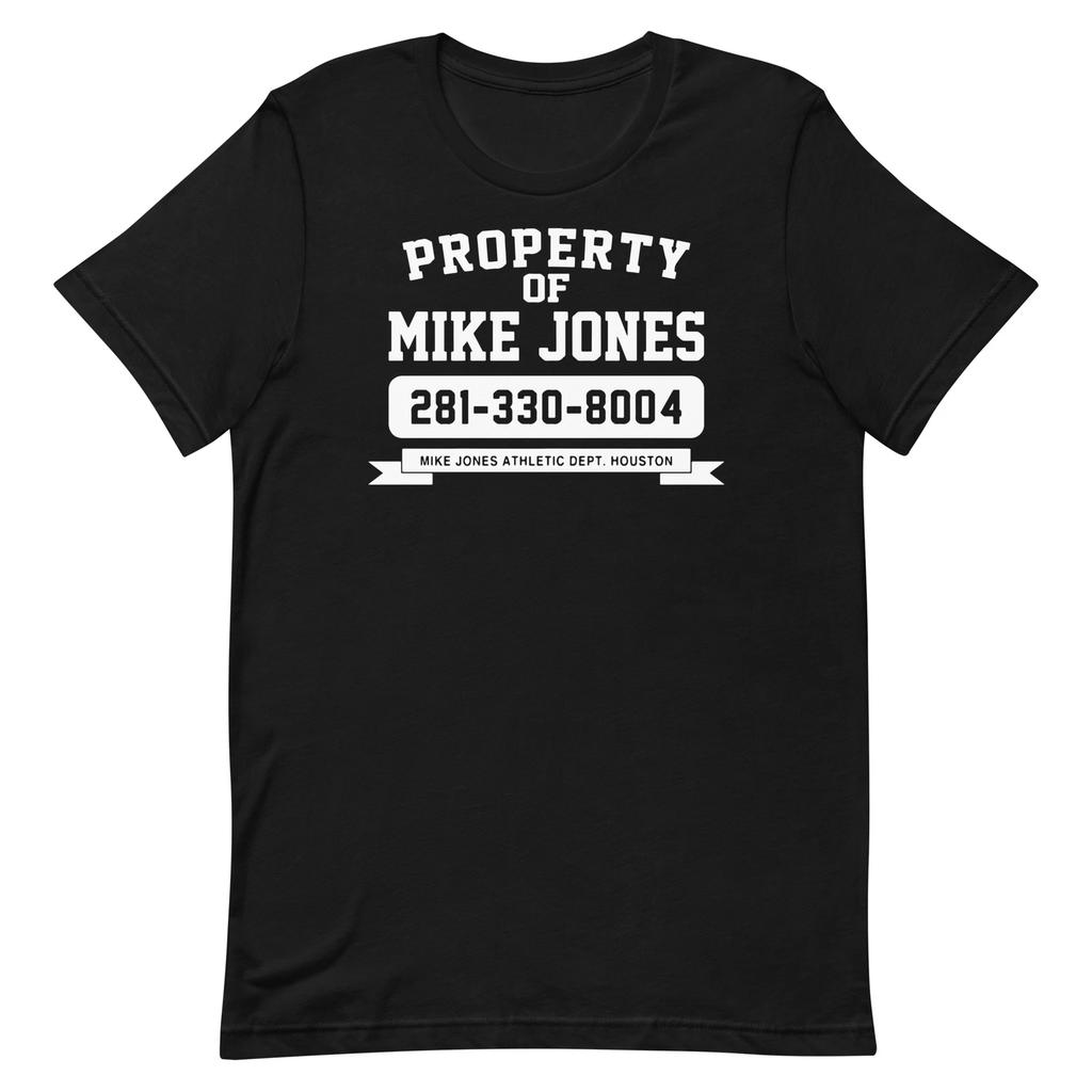 Property of Mike Jones Rap Retro Graphic Tee Shirt Unisex 100% Cotton T-shirt Mens Tees Top