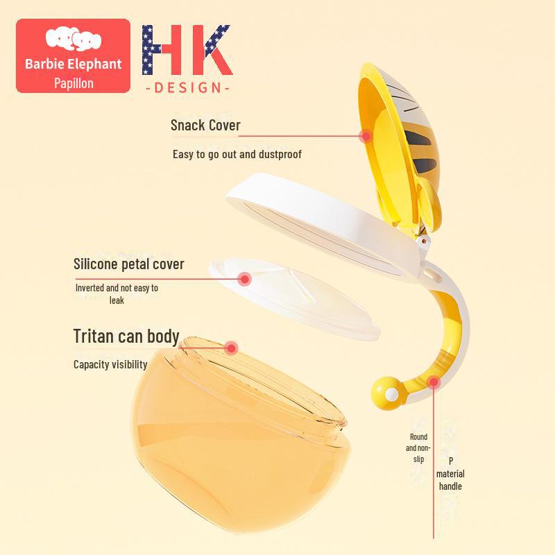 «Запечатанная миска для закусок из тритана с рисунком для детей — подходит для улицы и малышей»