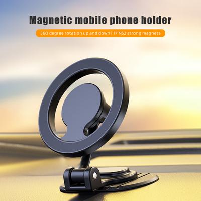 Магнитный держатель для телефона Magsafe, вращающийся на 360 градусов, цельнометаллическое автомобильное крепление с сильными магнитами, свободные руки