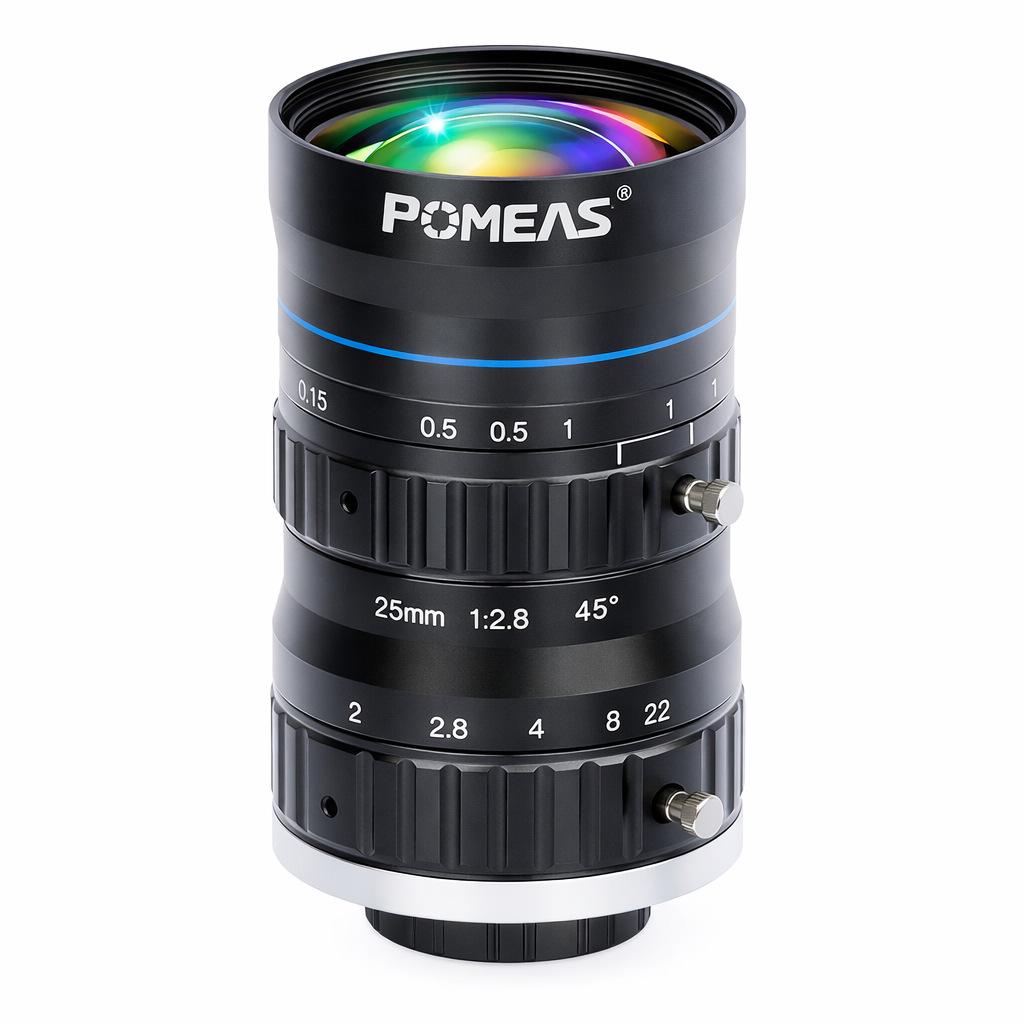 Pumist C-Mount 25 мм Низкоискажающий Промышленный Объектив для Машинного Зрения
