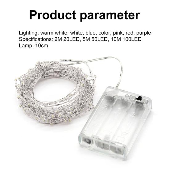 2/5/10 м звездная гирлянда, яркая гибкая медная проволока, звездная гирлянда для свадьбы