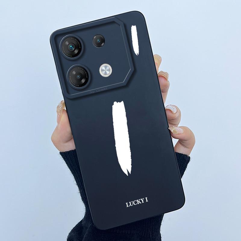 Чехол для телефона Infinix GT 10 Pro X6739 Счастливой начальной буквой Матовый мягкий силиконовый чехол для InfinixGT 10Pro GT10 Pro Чехол