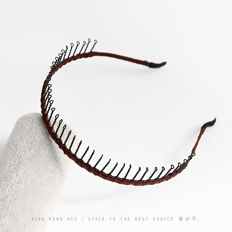 Корейская длиннозубая нескользящая повязка на голову с гребнем головной убор простая повязка на голову с зубцами заколка для волос макияж умывание лица повязка на голову