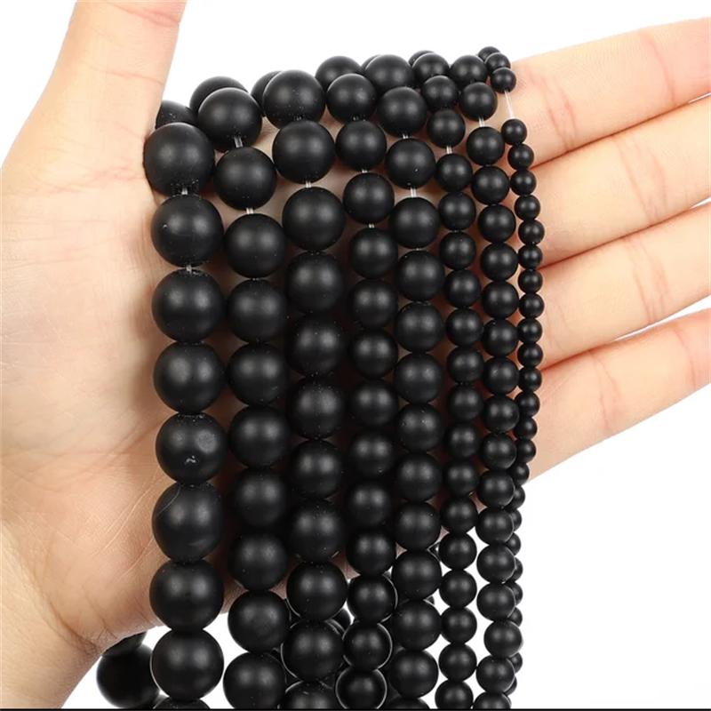 40 шт. Бусины из натурального камня круглые россыпью для изготовления ювелирных изделий своими руками браслет 4 мм