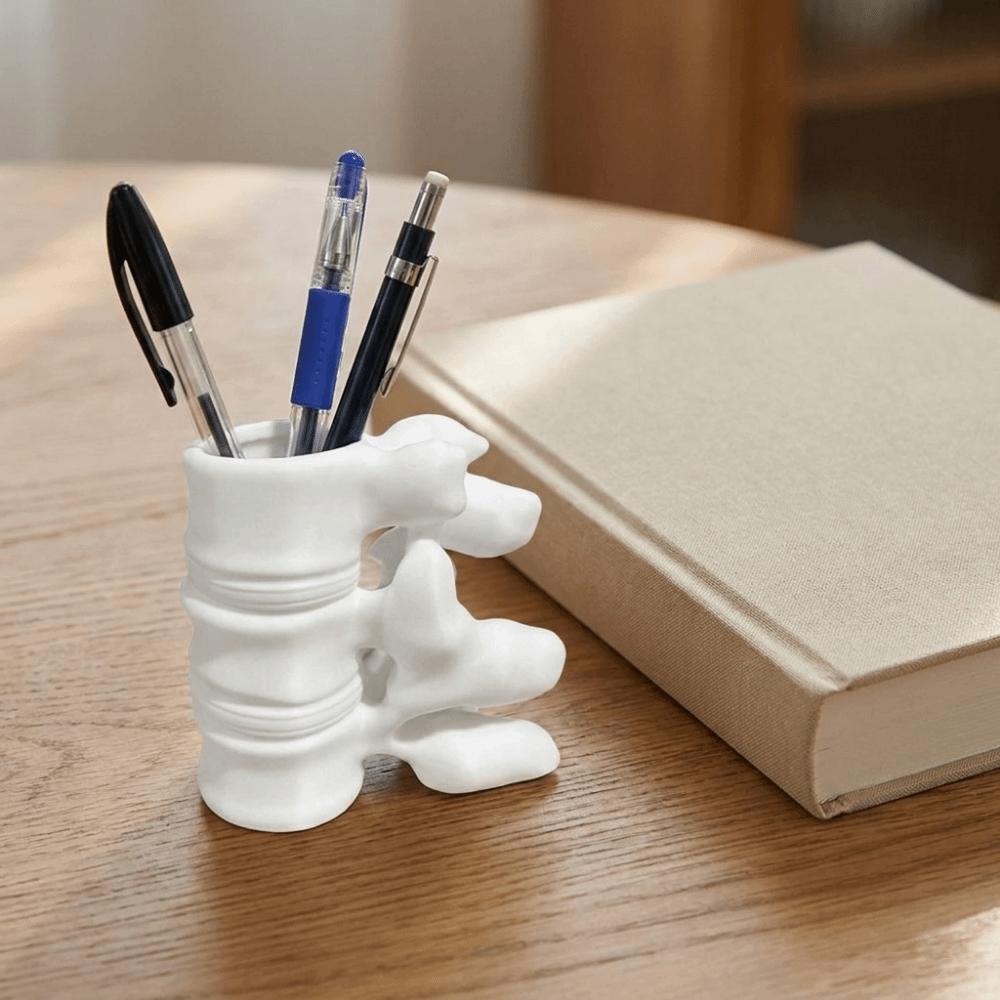 Funny Spine Vertebrae Pen Holder 3D Printed Simulation Spine Brush Holder Spine 3D Vase  Doctors