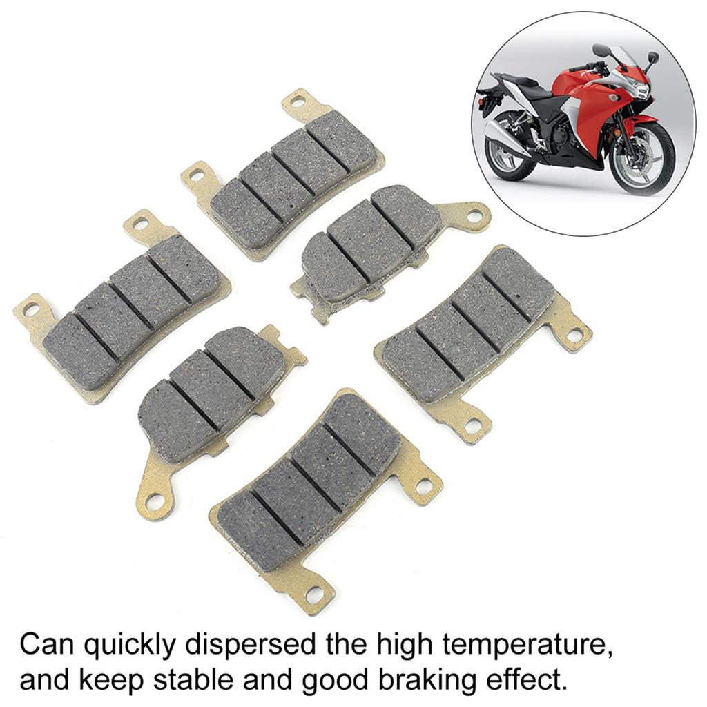 6 шт. передние и задние тормозные колодки для мотоцикла CBR 600 F4 F4I