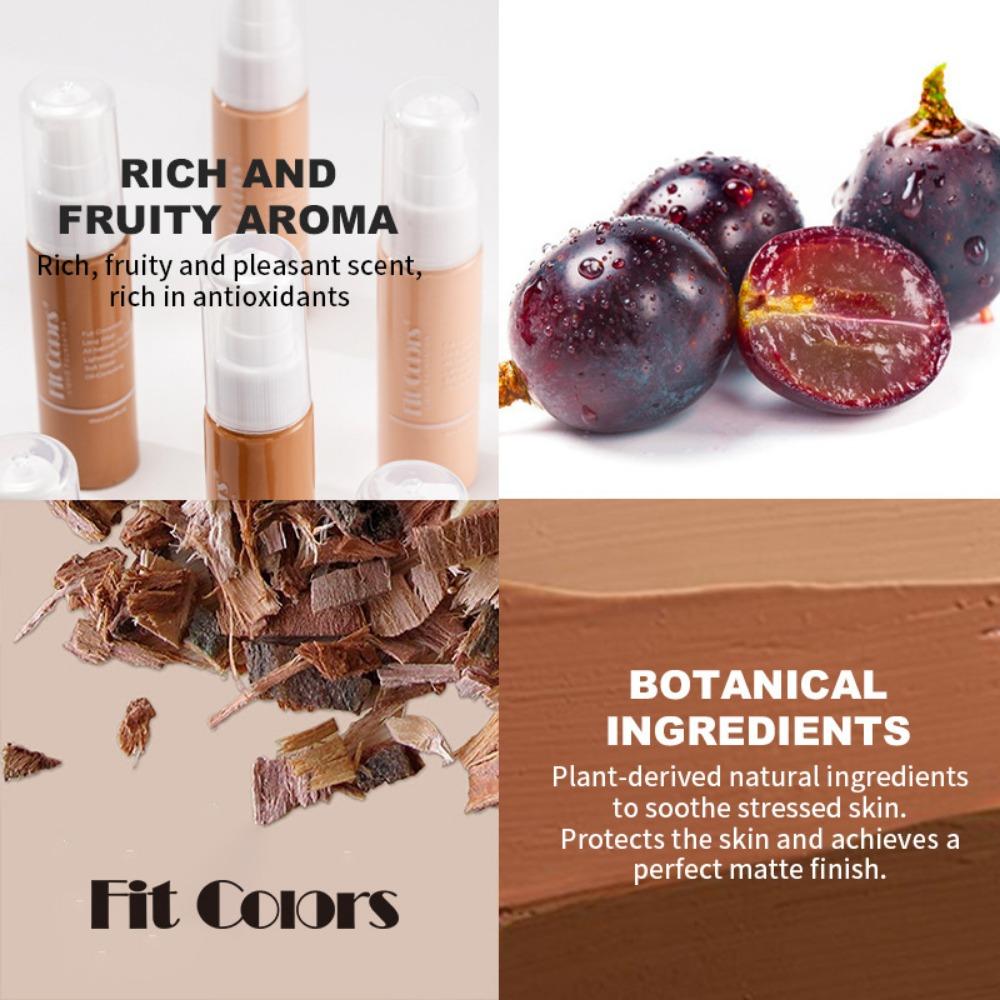 Fit Colors 8-цветная тональная основа, 30 мл, жидкая матовая основа, распределяющий консилер, тональная основа под макияж