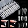 240pcs/Box Ultra Thin Traceless Acrylic False Nails Transparent Matte Full/Half Press On Nails Extension DIY Nail Art Decoration