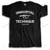 Новая футболка летняя хлопковая футболка свободный топ Immortal Technique Рэп Мужская унисекс уличная одежда топ подарок Мужская футболка с коротким рукавом