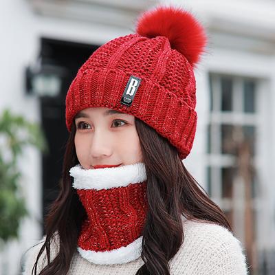 2020 Уличная зимняя мужская и женская флисовая утолщенная шапка B Standard Wool, теплая защитная шапка для ушей, вязаная шапка с шарфом