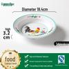 Retro Rooster Tableware Set: Bowl, Cup, Plate & Creative Dish Plates for BBQ & Cold Dishes