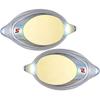 SWANS Swimming Goggles with Prescription Mirror Racing Clear X Flash Yellow Same Color and Same Size Set of 2 Cushion, Lenses, Type, Type, Mirror,