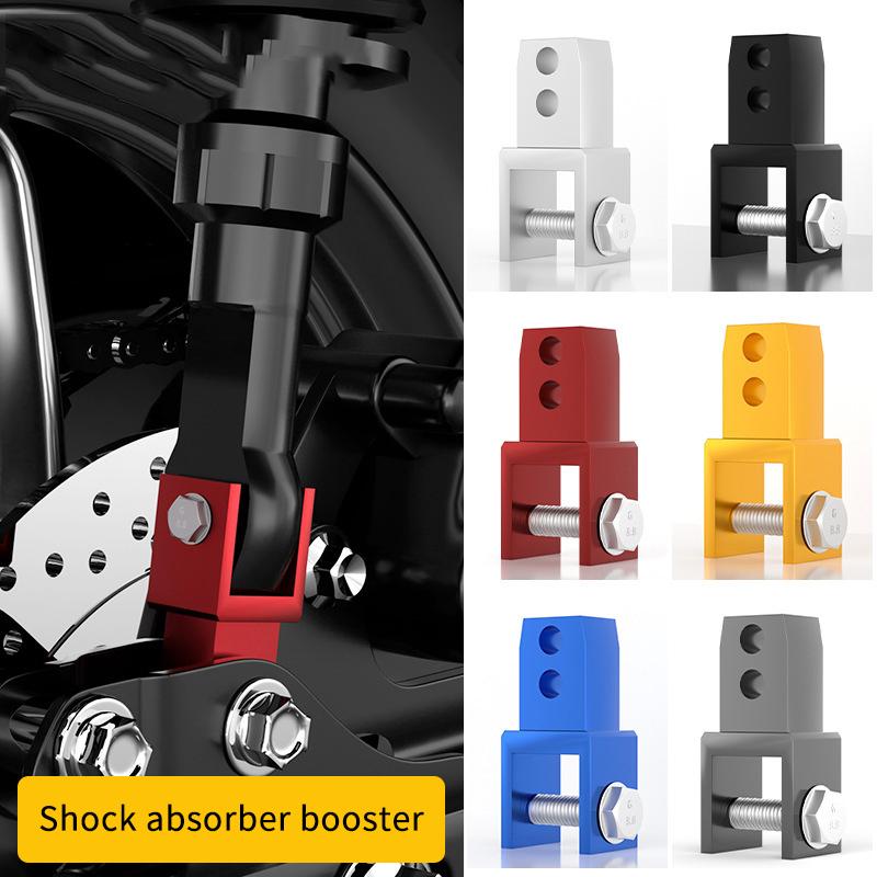 Motorcycle Rear Shock Extender 1/2Pcs Motorcycle Front Shock Riser With Screw Front Shock Riser Height Extension Absorber Metal