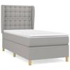 Maison Exclusive - Sommier à lattes de lit avec matelas Gris clair 80x200 cm Tissu
