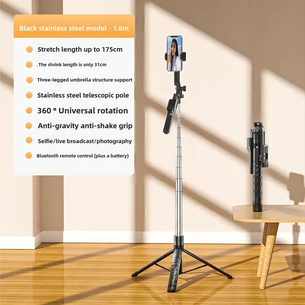 Bluetooth Селфи-палка для мобильного телефона, Ручной стабилизатор, Напольный кронштейн для прямой трансляции, Штатив, Универсальная селфи-палка.