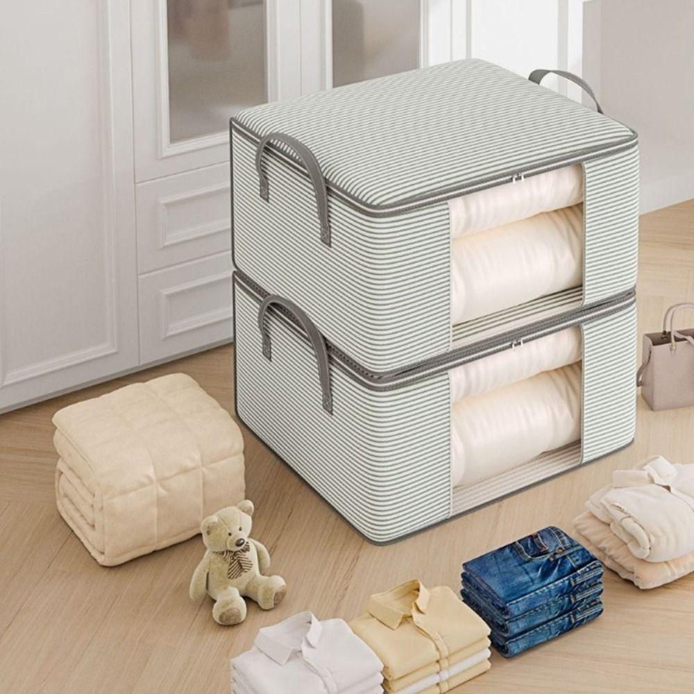 Non-Woven Fabric Window Storage Bags Large Capacity Quilt Storage Box Clothing Storage