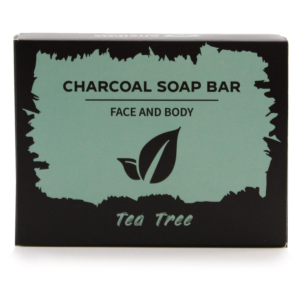 2x Charcoal Soap Bar Tea Tree 85g