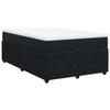 Maison Exclusive - Sommier à lattes de lit avec matelas noir 120x190 cm velours