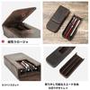 Hiram Fountain Pen Brown Crazy Horse Split Pen Storage Holds 3 Pens Case, Leather, Magnet, Design, Box,