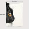 Luxurious Cat Face Print Fleece Throw Blanket - Cozy, All-Season, Tear-Resistant Polyester - Ideal for Home Decor, Sofa, Pets, O