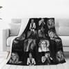 Helene Fischer Collage Blanket Flannel Lightweight Sofa Throw Blankets For Couch Bedding Outdoor Throws Bedspread Quilt