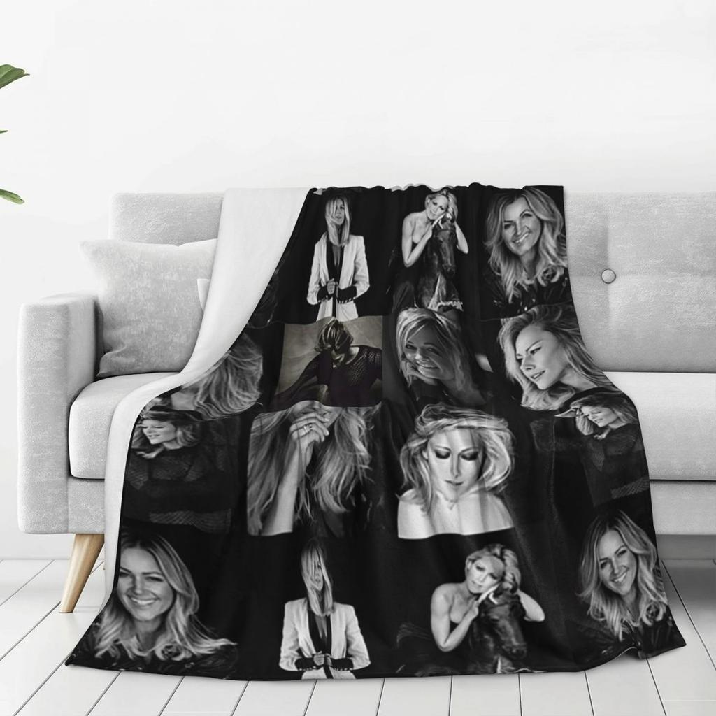 Helene Fischer Collage Blanket Flannel Lightweight Sofa Throw Blankets For Couch Bedding Outdoor Throws Bedspread Quilt