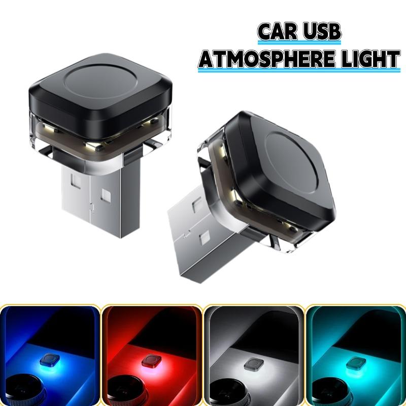 Mini USB Car Interior Ambient Atmosphere Light LED Signal Lights Auto Reading Lamp Decorations Night Lights Interior Accessories