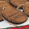 10 Pcs Jesus Wood Christmas Ornament Xmas Tree Hanging Pendant for Christmas Parties Indoor/Outdoor Decoration