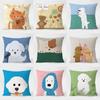 Simple Cute Dog Pillowcase Dormitory Decoration Office Living Room Sofa Home Pillowcase