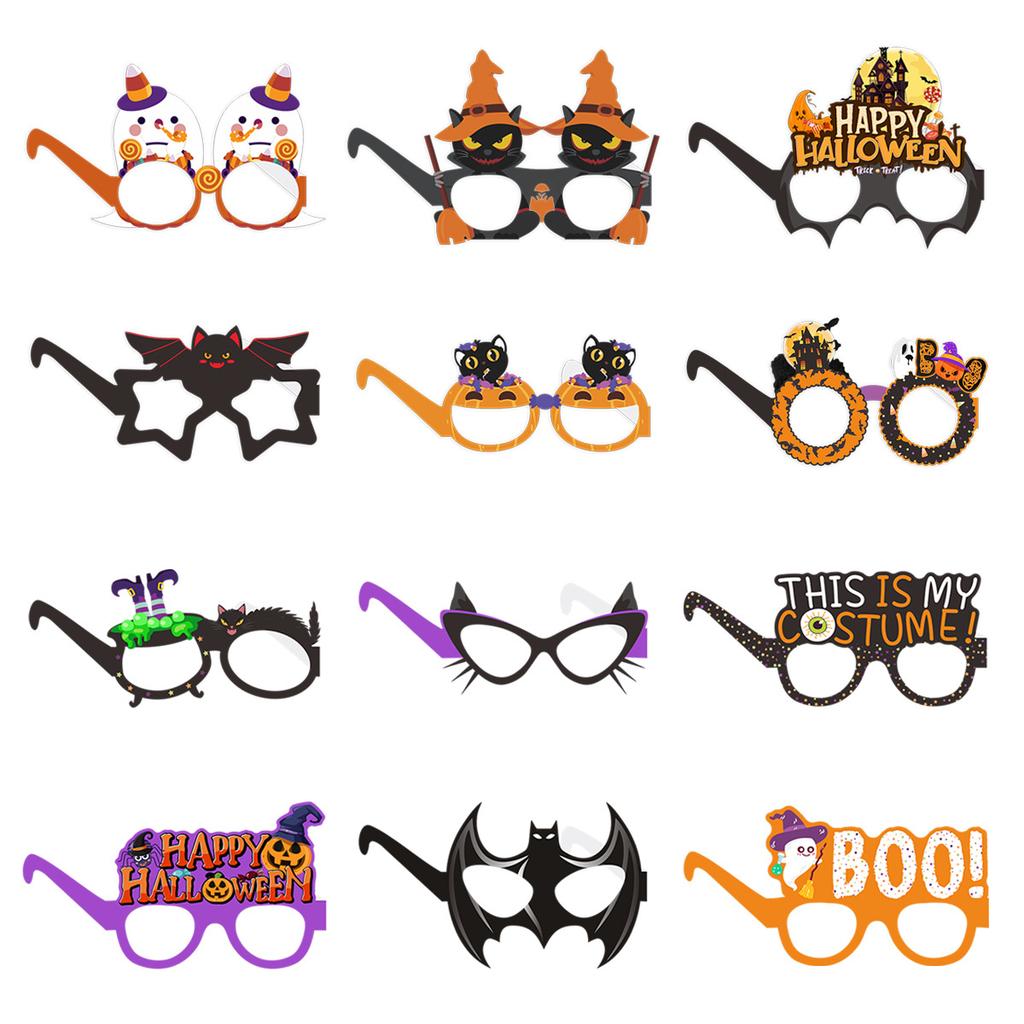 Halloween Ghost Costume Party Decoration Party Hat Pumpkin Ghost Funny Glasses Photo Props