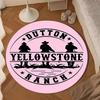 Western Adventure Romance Round Rug for Livingroom,Bedroom, Palyroom, Chair Rug, Area rug, Circle Carpet, Large Size Fan Christmas gift
