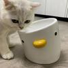 Керамические миски для домашних животных (кошек, собак) с милым дизайном цыпленка, с бантом, для питья, для маленьких щенков, взрослых кошек, для кормления едой и водой, 200/500 мл