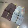 RogueWave Y2K Harajuku Hip Hop Graphic Oversized Retro Blue Baggy Jeans New High Waist Wide Leg Trouser