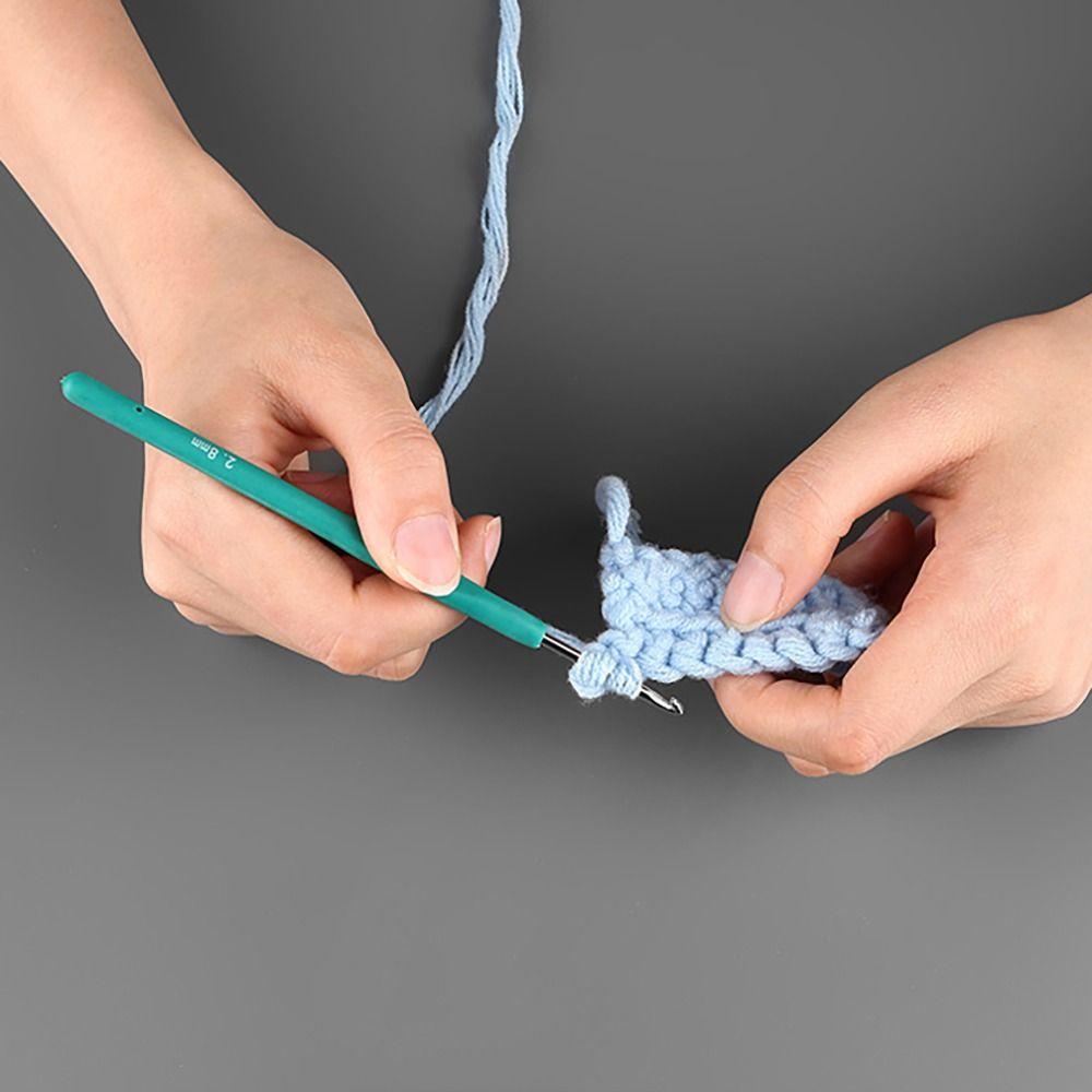 New Rubber Handle Knitting Needles Long Multisize Crocheting Hooks Crocheting Needles Scarf