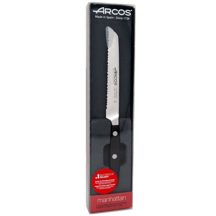 Couteau À Tomates - ARCOS - Manhattan - Lame En Acier Inoxydable - 130 Mm - Crantée
