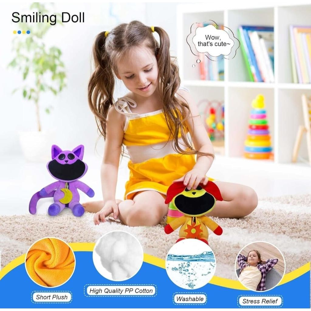 Smiling Critters Figurina CatNap and DogDay 34cm Cute Plush Toy Collectible Figure