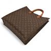 Auth LOUIS VUITTON Monogram Sac Plat Tote Bag Brown PVC Canvas Women’s lv4628bf
