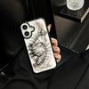 INS 3D Металлическая рыбья кость Прозрачный чехол для телефона Для iPhone 17 16 15 13 14 12 11 Pro Max Панк Шик Защита камеры Мягкий силиконовый чехол