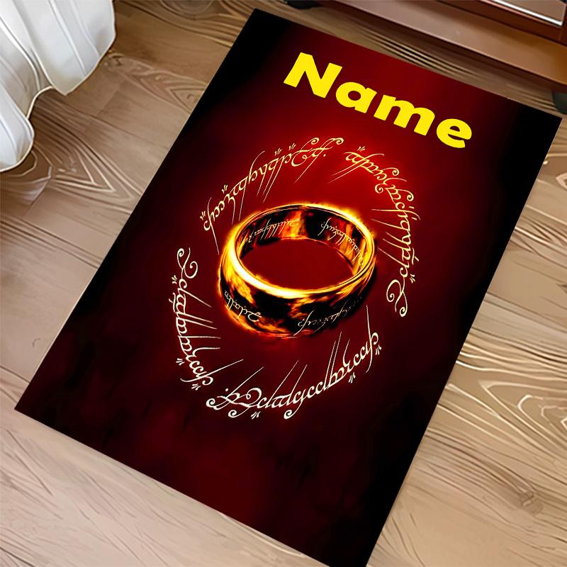 Custom personalization The Fellowship of the Ring Print Area Rug - Soft, Washable Non-Slip Indoor Mat,Living Room,Home&Office Decorative Rug