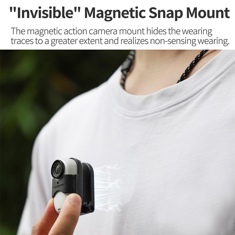Neck Hold Mount For Insta360 Go 3/3S Multi-Angle Shooting Magnetic Necklace Standing Action Camera Accessories Necklace Strap