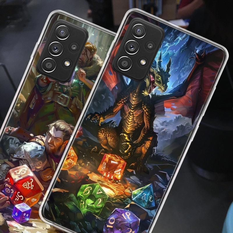 Чехол для телефона Game D-Dungeons D-Dragons D-DND для Samsung A54 A57 A37 A17 A14 A15 A12 A24 A34 A55 A35 A25 A52S A07 A05S A04S A22 A3