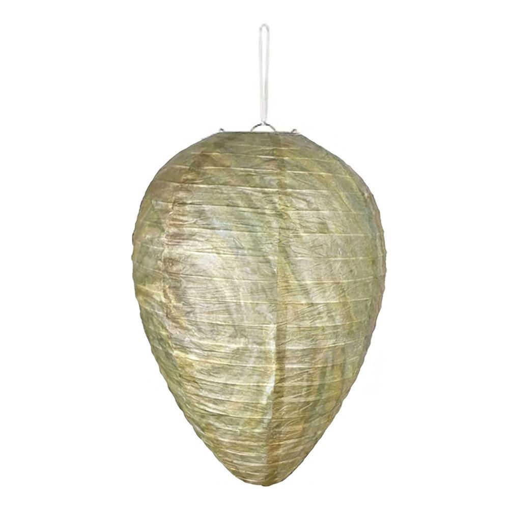 Realistic Waterproof Courtyard lantern Non-Toxic Plastic Wasp Nest Decoy Paper Hanging Fake Wasp Nest Drive Insects