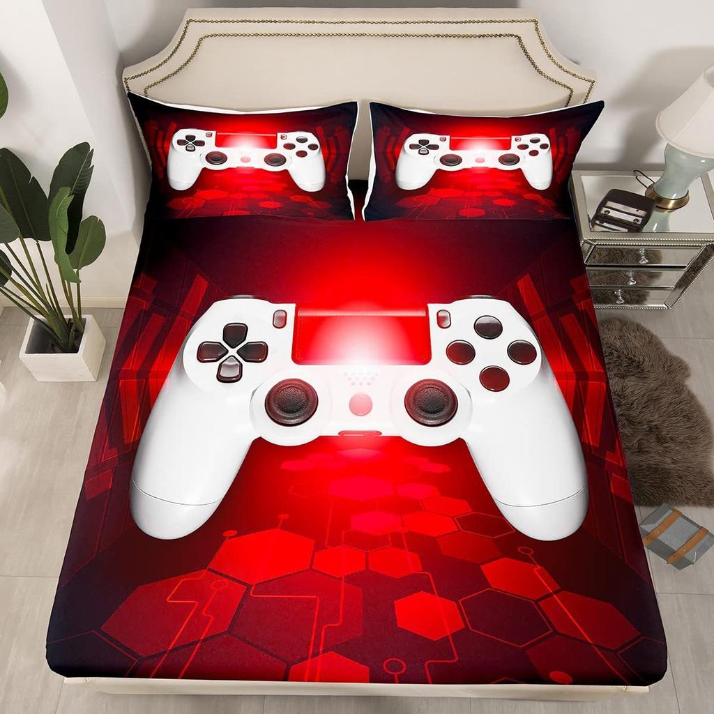 Узор Эйфелевой башни Шапка на кровать из трех частей Цифровая печать Постельное белье Шапка на кровать Набор из трех частей Детский Взрослый