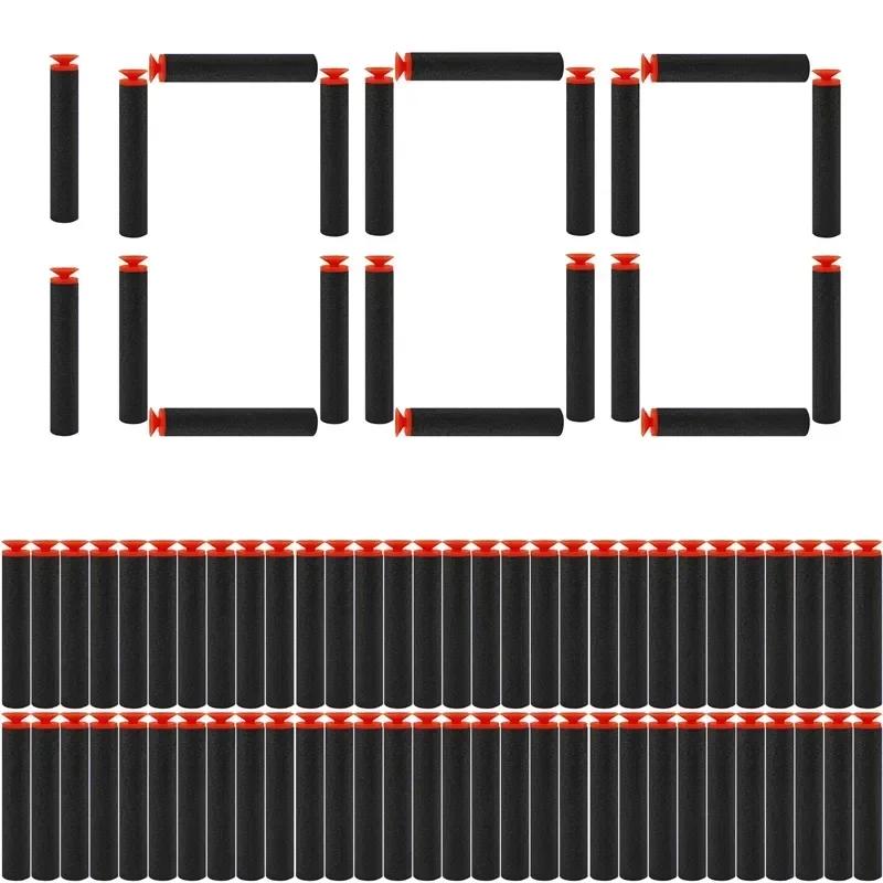 Black Sucker Head Bullets 7.2cm for N-strike Elite Series Blasters Foam EVA Refill Darts Kids Toy Guns Accessories