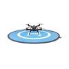Portable Foldable Drone Landing Pad with Coordinates, 75cm/55cm for Outdoor Use
