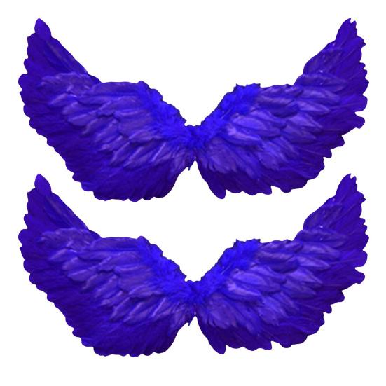 2 шт. крылья ангела из перьев для женщин и девочек, костюм крыльев феи из перьев с эластичными ремнями для Хэллоуина, реквизит для выступления на сцене для косплея и вечеринки