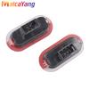 2Pieces For VW Golf MK3 MK4 Jetta Beetle Touran Polo Vento White/Red Led Door Courtesy Lights Under Warning Lamps For Skoda Seat Dome Lights 6